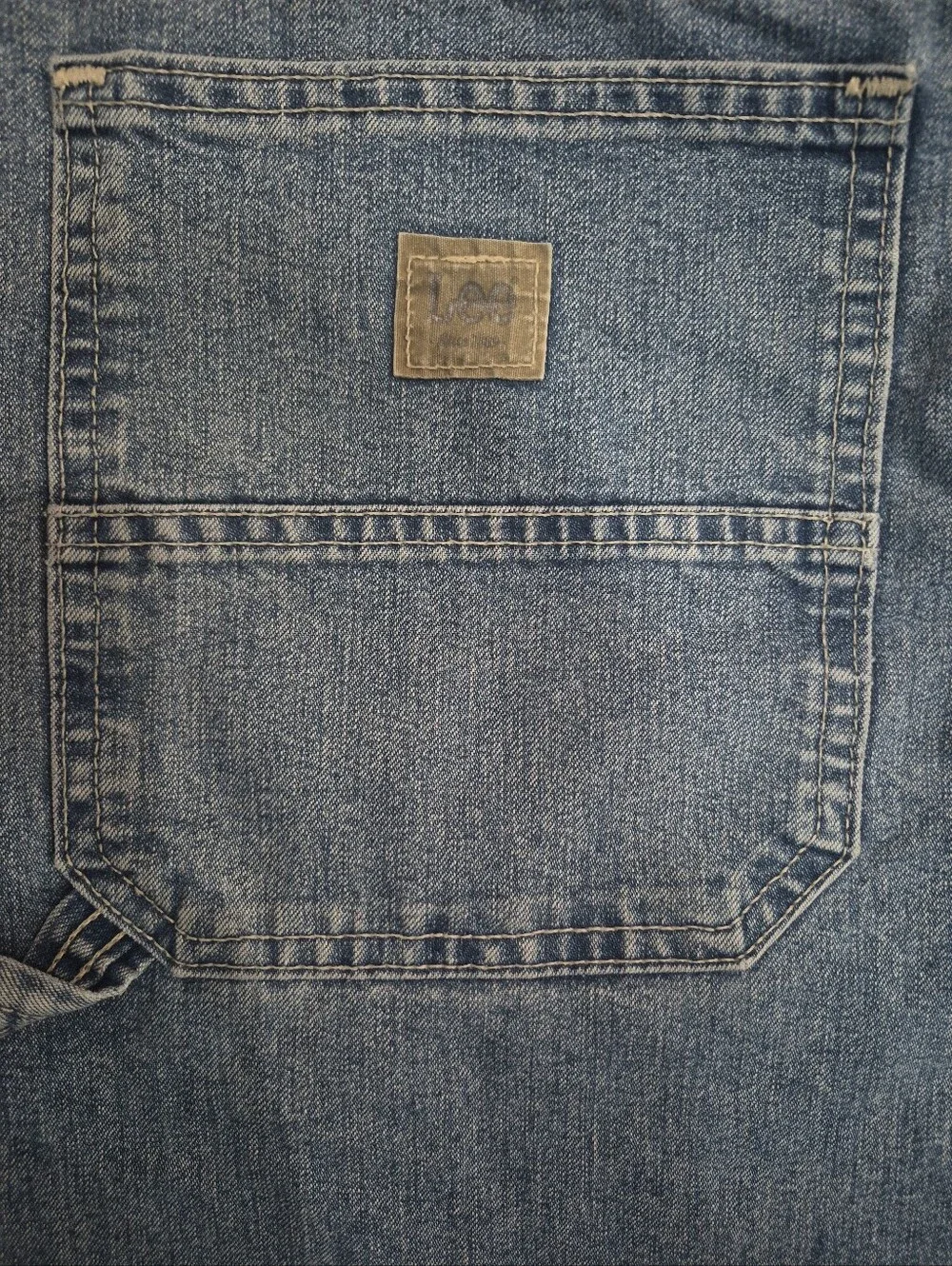 Vintage Lee Dungarees Carpenter Jeans Y2K Baggy Loose 38 X 30